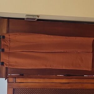 Dear Scarlett | Magic Straight Slim Pull On Pants in Rust - Size Small